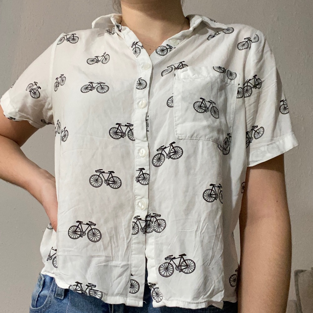 short sleeve bicycle button up